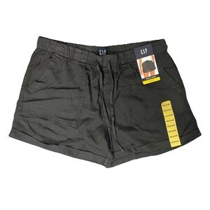 GAP Black Tencel Drawstring Cuffed Hem Shorts, Size XXL Women’s, NWT